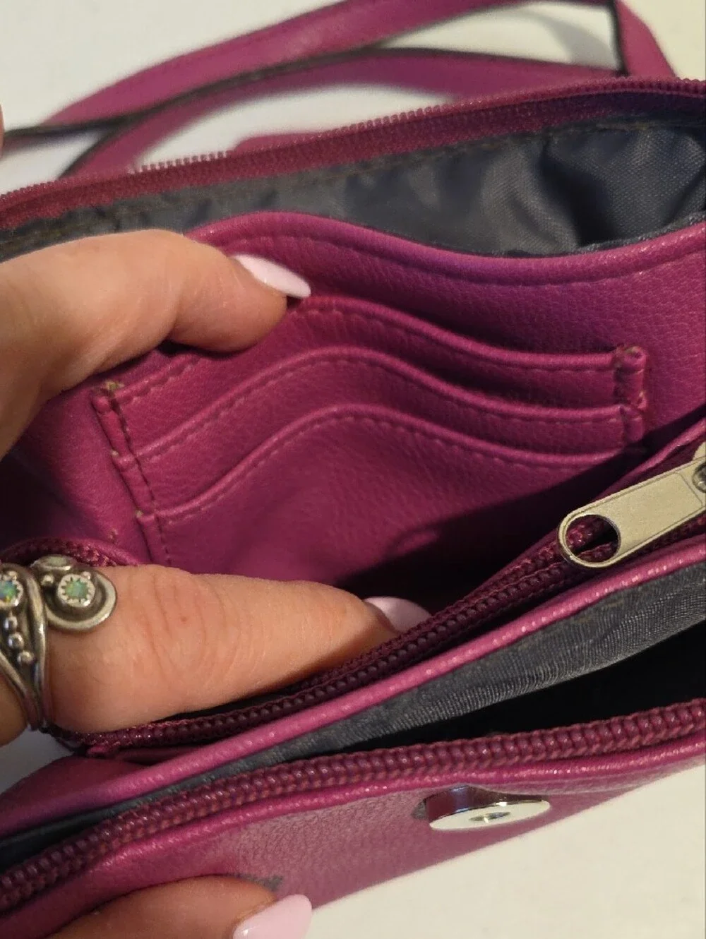 Nicole by Nicole Miller Bright Pink Crossbody Bag